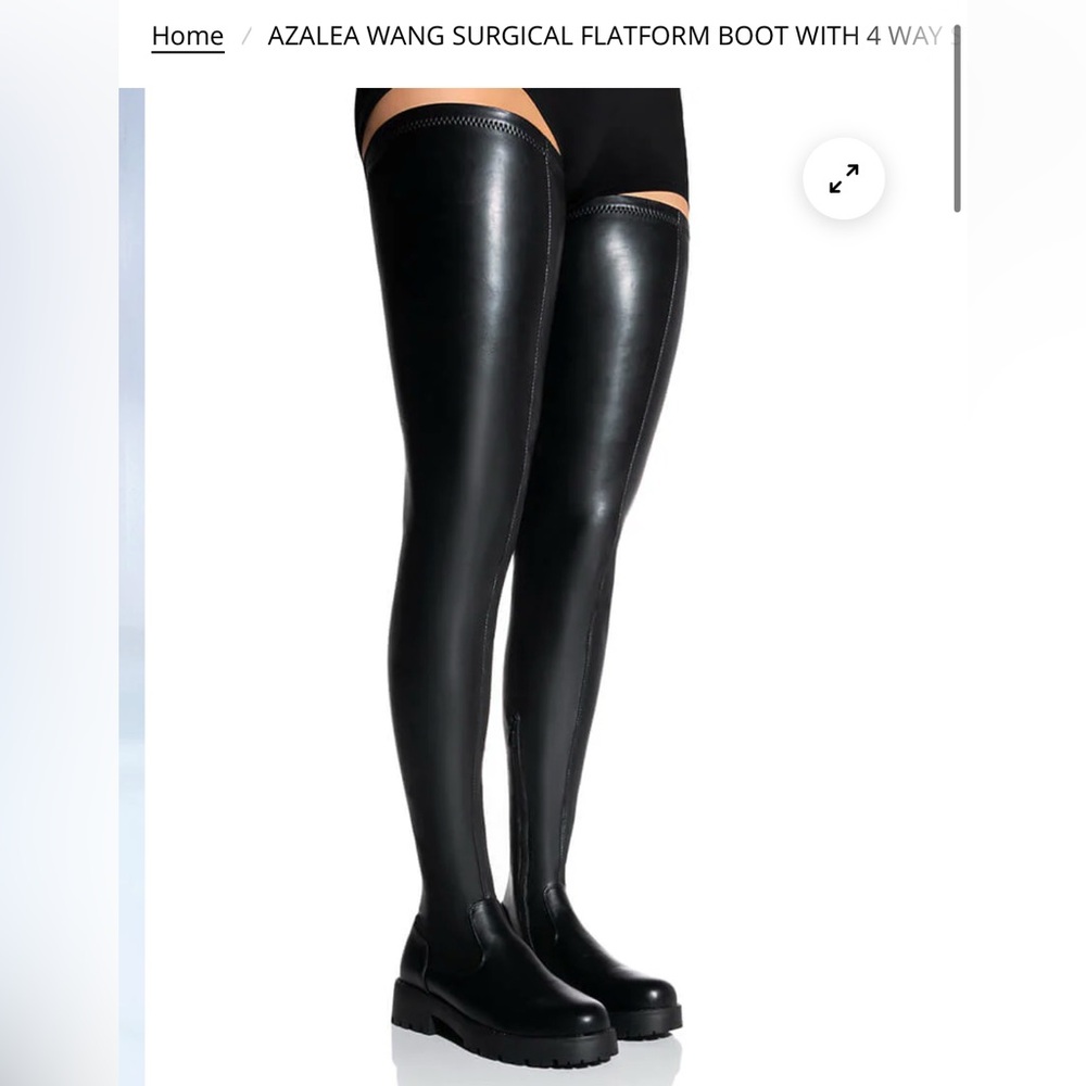 WORN ONCE AZALEA WANG *SLIM FIT* FITTED OVER THE KNEE BOOT WITH 4 WAY STRETCH 🖤